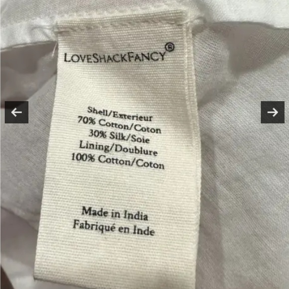 New W/ tags LoveShackFancy Teyana Dress size 12 - Picture 3 of 6